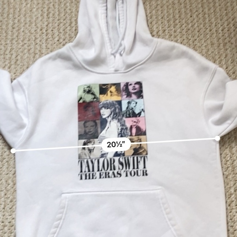 THE ERAS TOUR | Taylor Swift White Hoodie Small - Picture 8 of 11